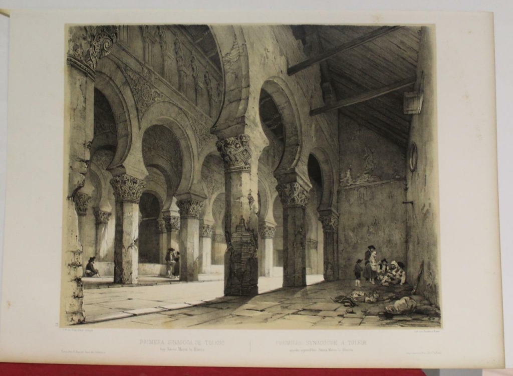 Iglesia de Santa María la Blanca en Toledo (España), 1844. Pérez Villaamil