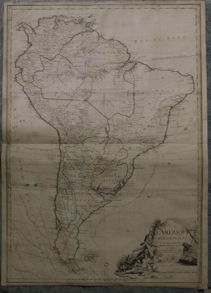 Gran mapa de América del sur, 1783. Brion de la Tour/Esnauts y Rapilly