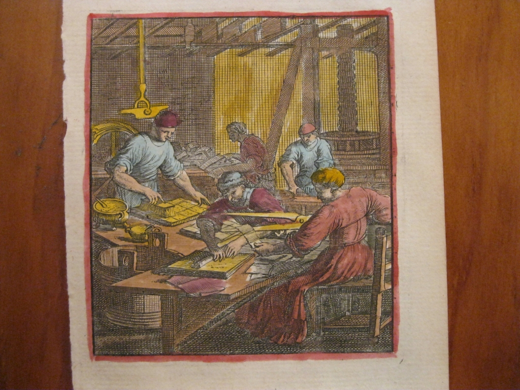 El fabricante de naipes, 1699. Weigel