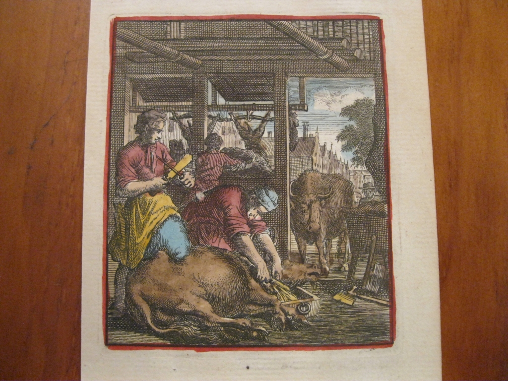 El carnicero, 1699. Weigel.