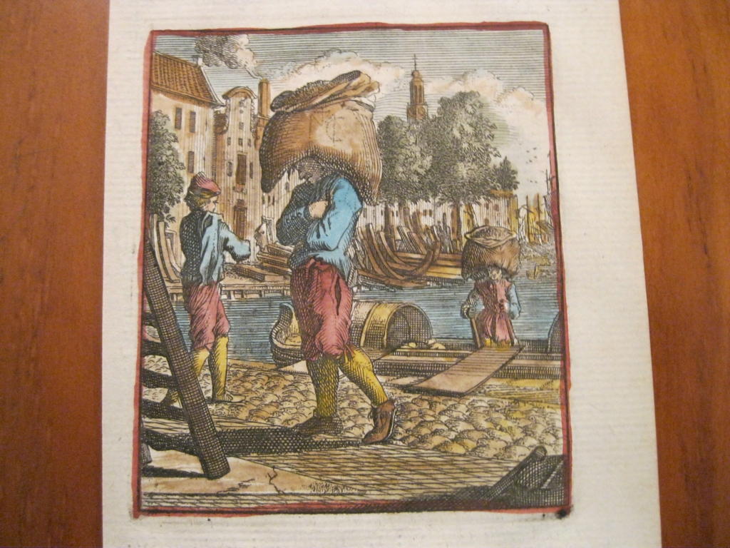 El portador de sacos, 1699. Weigel