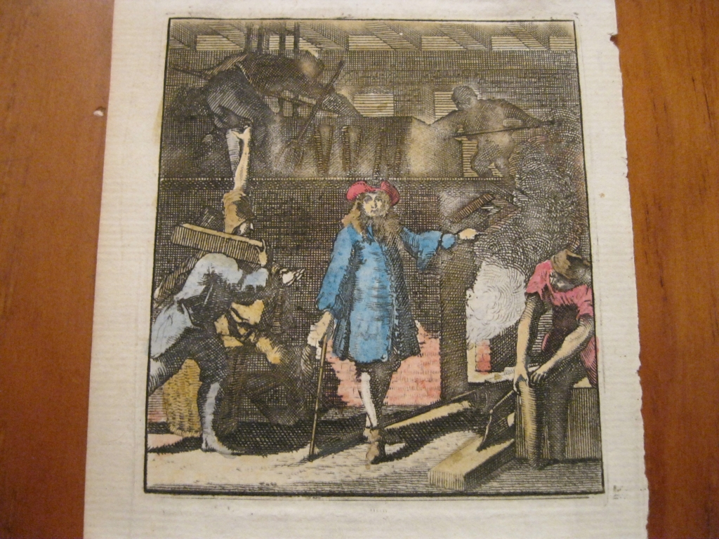 El trabajador del horno, 1699. Weigel