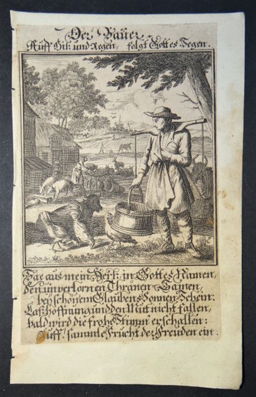 La profesión del agricultor, 1711. Weigel