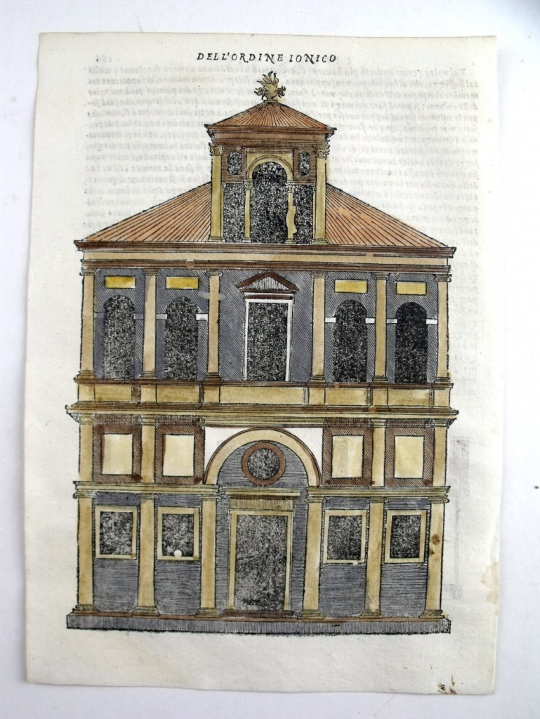 Fachada de un edificio renacentista, 1565. Serlio