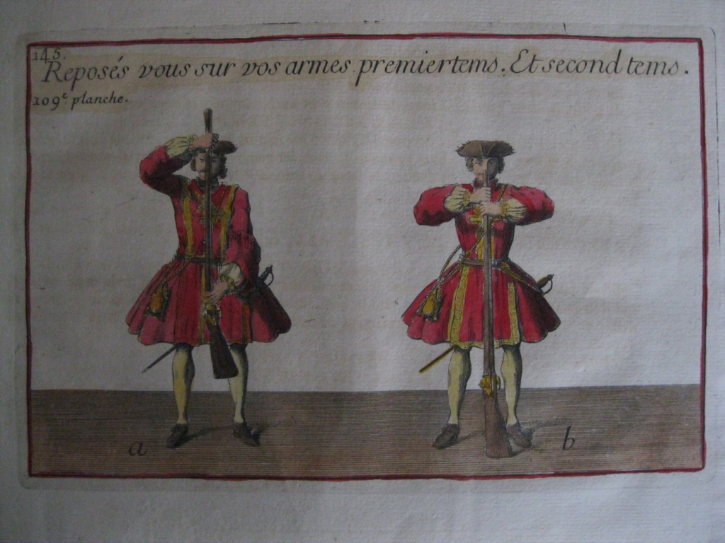 Carga de un fusil, 1746. Girard