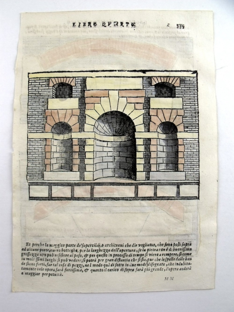 Hornacinas renacentistas en ladrillo, 1565. Serlio