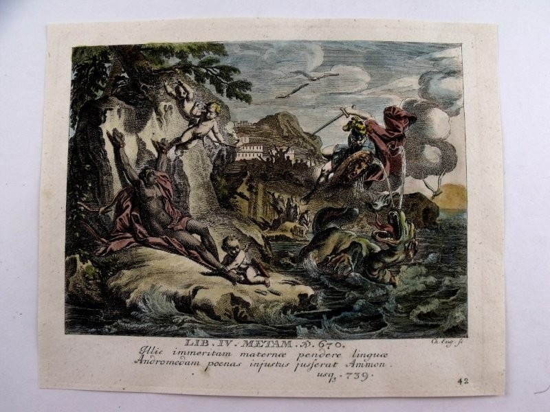 Perseo y el monstruo marino, 1679. Sandrart