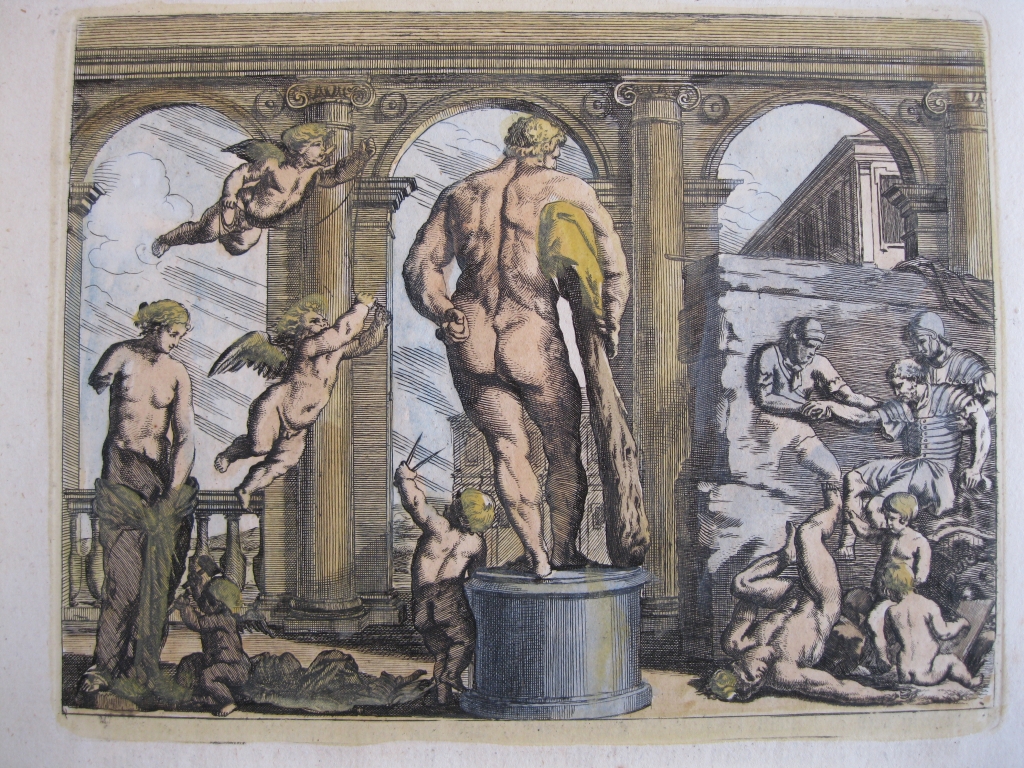 Mitología clásica: el dios Hércules , 1679. Sandrart