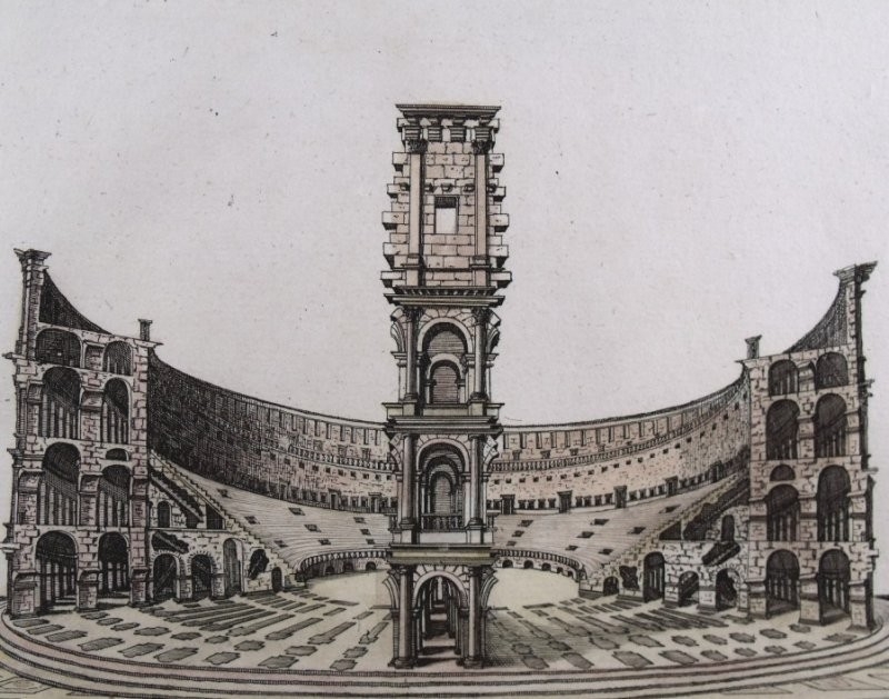 Coliseo romano, 1679. Sandrart