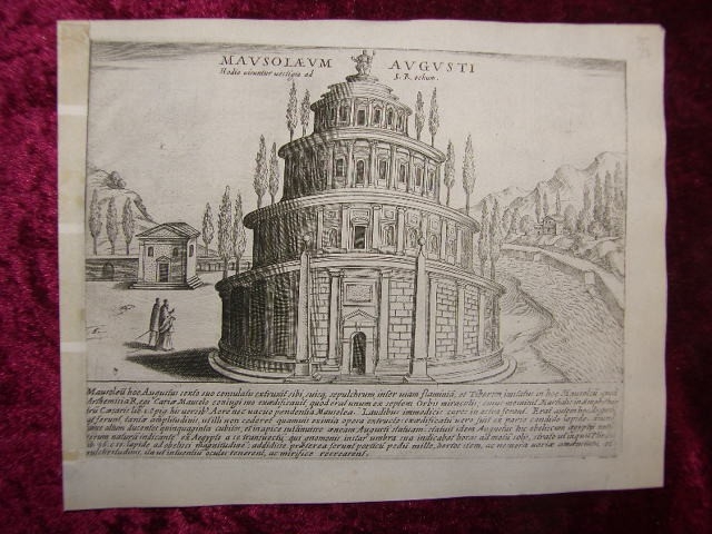 Mausoleo de Augusto en Roma ( Italia), 1615. Giacomo Lauro/Rossi/Mascardi