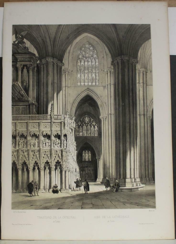 Vista del Trascoro de la Catedral de Toledo (España), 1844. Villaamil/Hauser/Mathieu