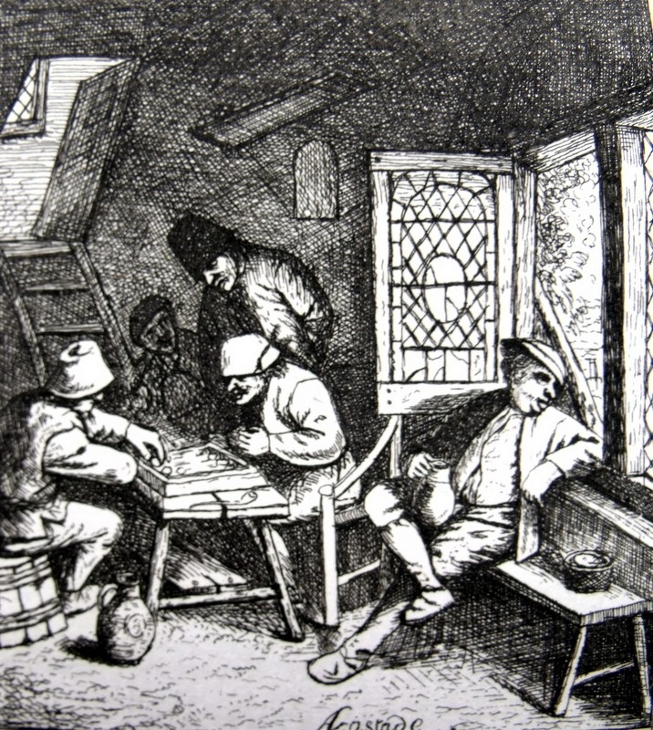 Hombres jugando al backgammon, 1786. Adriaen Van Ostade/ Deucher