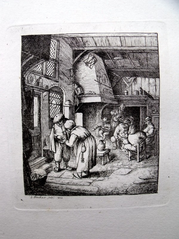 Escena en una taberna holandesa, 1786. Adriaen Van Ostade /Deucher
