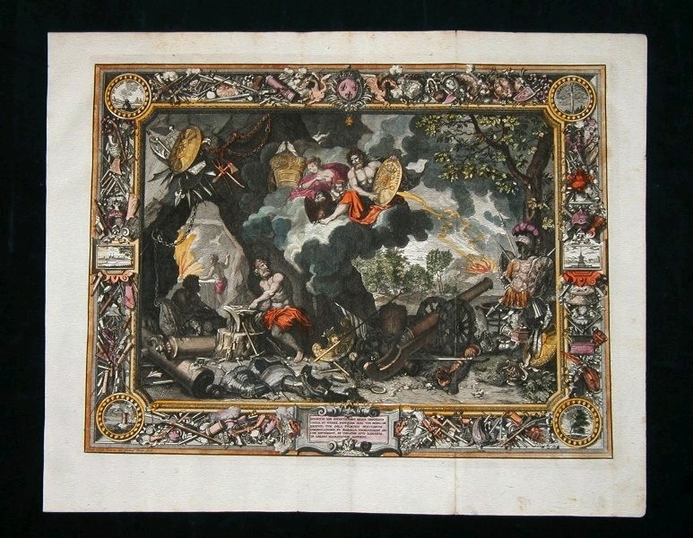Escena mitológica y alegórica, 1690. Sebastian Le Clrec