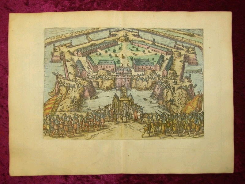 Escena bélica de la guerra de Flandes, ca. 1588. Eitzinger/Hogenberg
