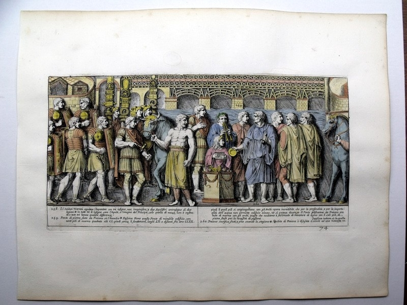 Relieve de soldados en la columna de Trajano XIV, 1673. Pietro Bartoli