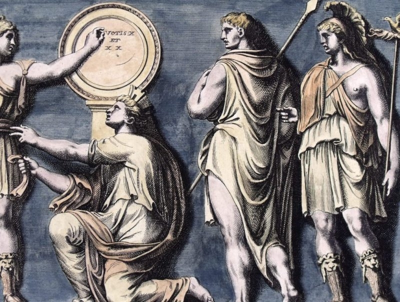 Relieve de una escena mitológica romana, 1679. Sandrart