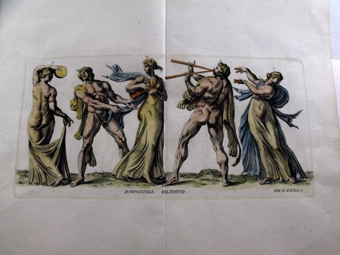 Representación mitológica de una danza Dionisíaca, 1679. Sandrart