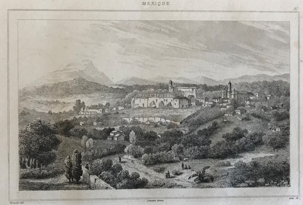 Vista de la ciudad de Jalapa (Veracruz, México), 1843. Lemaitre