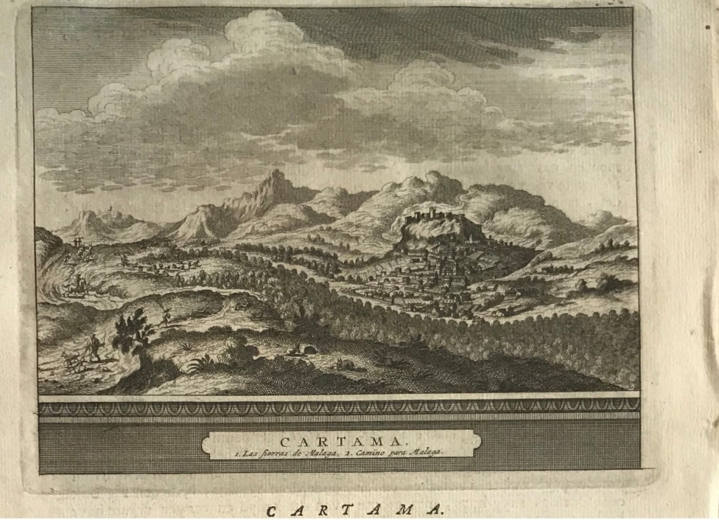 Vista de Cartama en Málaga (España), 1707. P. van der Aa