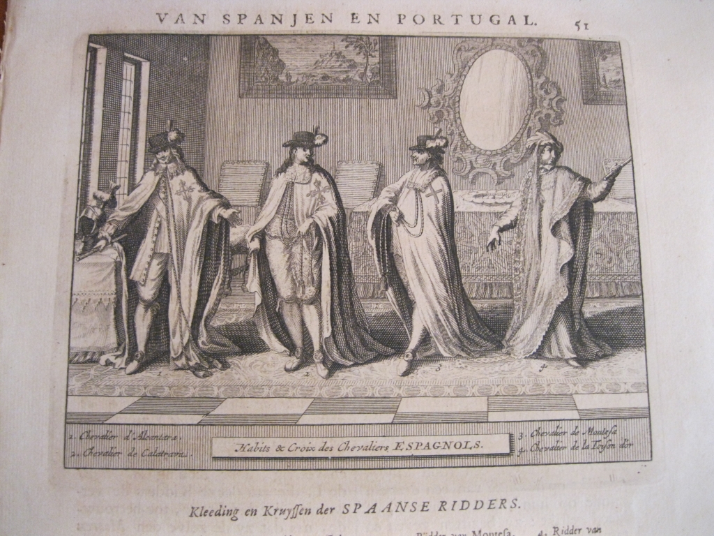 Ordenes militares-religiosas de España, 1707. Pieter Van der Aa