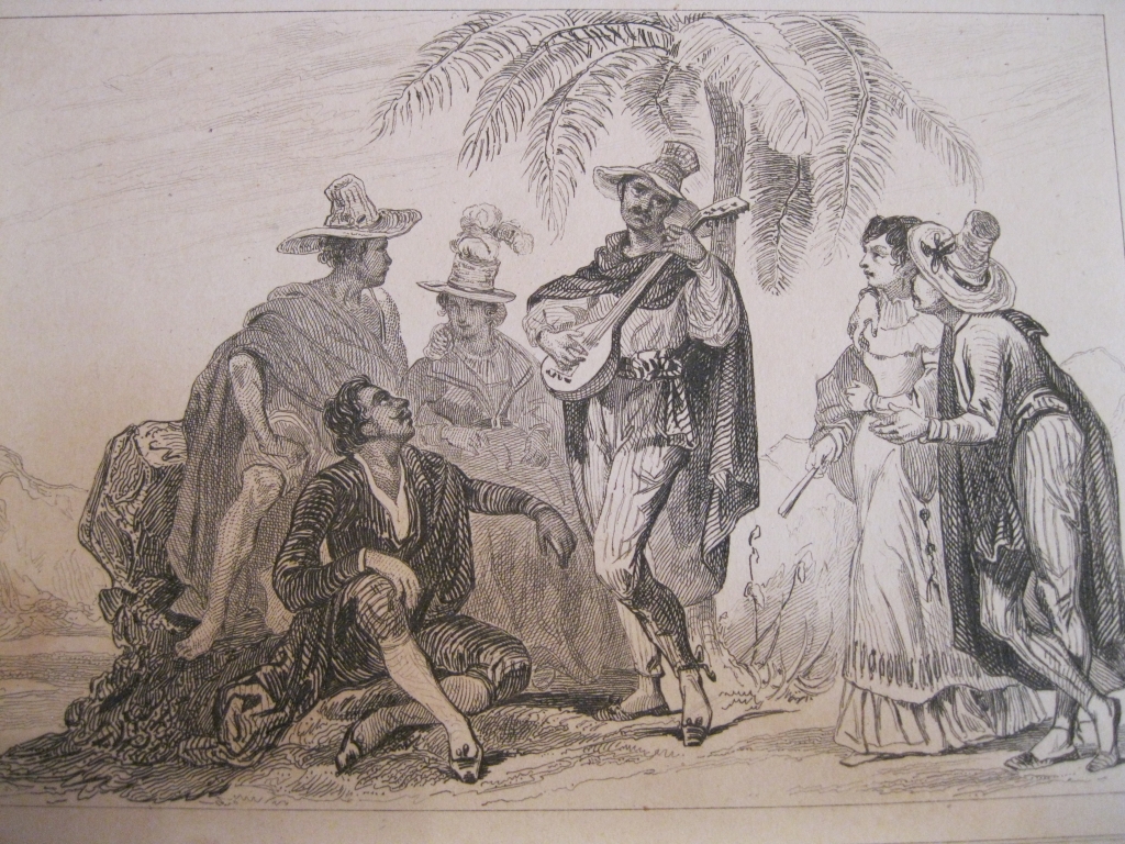 Paulistas escuchando música (Sao Paulo, Brasil), hacia 1850. Lalaisse/Chaillot