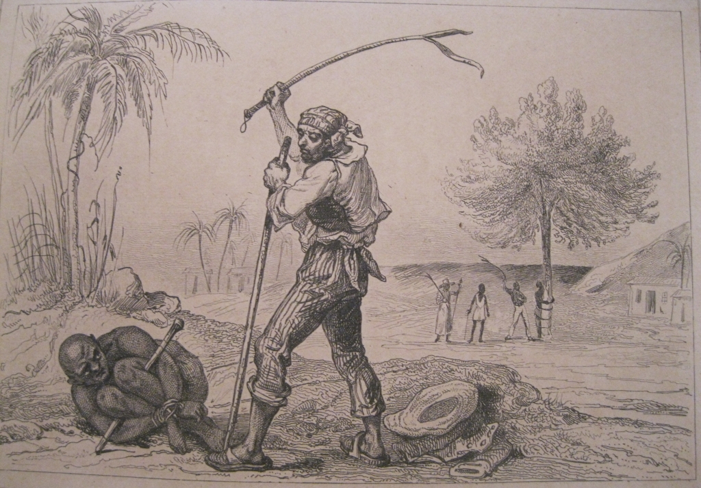 Campesino castigando a un hombre negro, (Brasil), hacia 1850. Debret/Chaillot