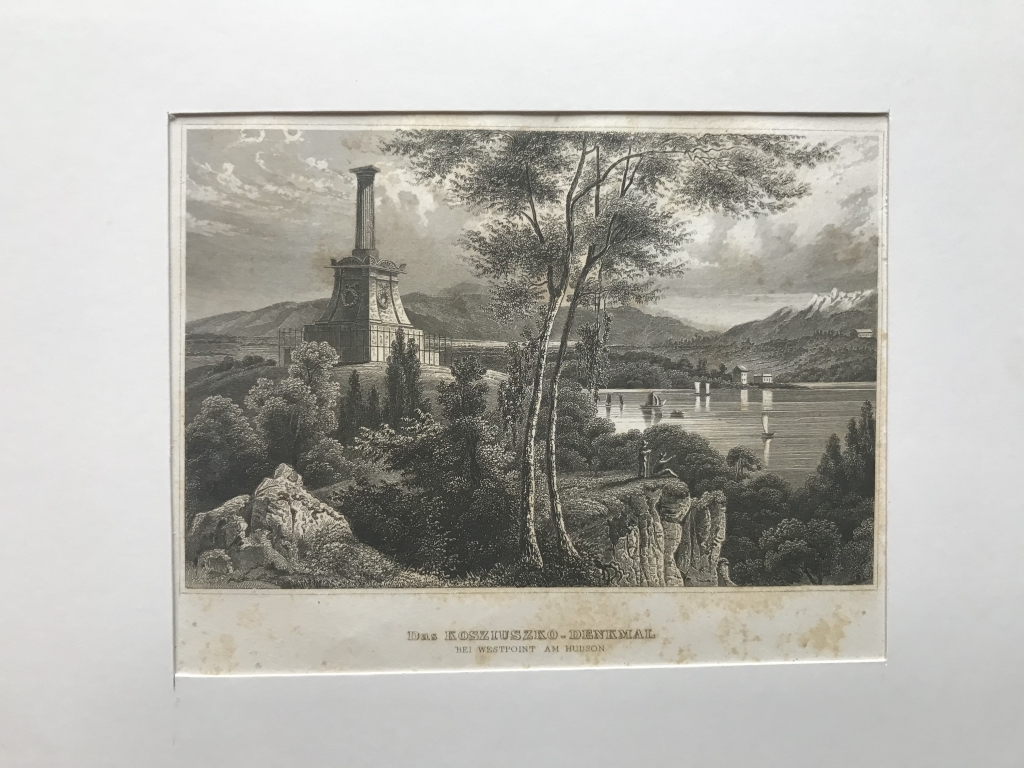 Monumento de Kósciuszko, West Point, Nueva York (EEUU), ca. 1869. Meyer