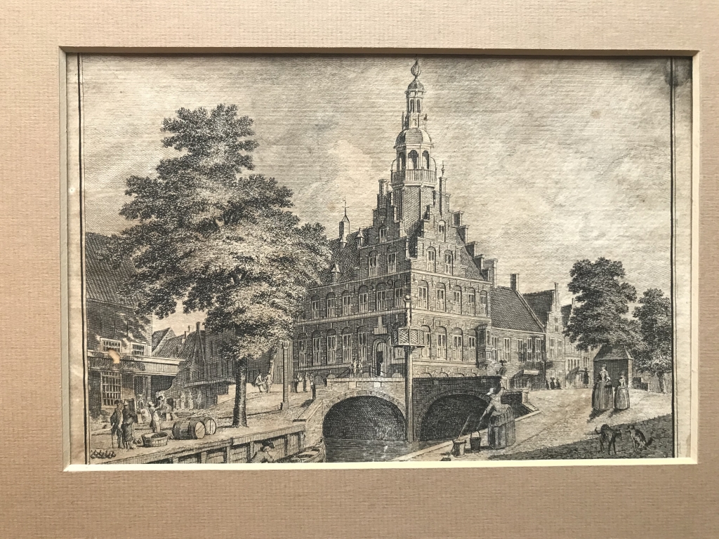 Vista de la ciudad de Franeker (Países Bajos, Europa), 1754. Anónimo