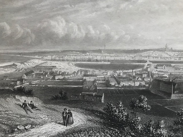 Vista de la ciudad de Boulogne-sur-Mer (Paso de Calasi, Francia), hacia 1850. Payne
