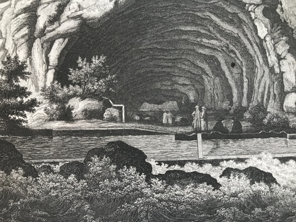 Cueva antigua en Siria (Asia), hacia 1850.   Bibliograph. Institut in Hidburghansen