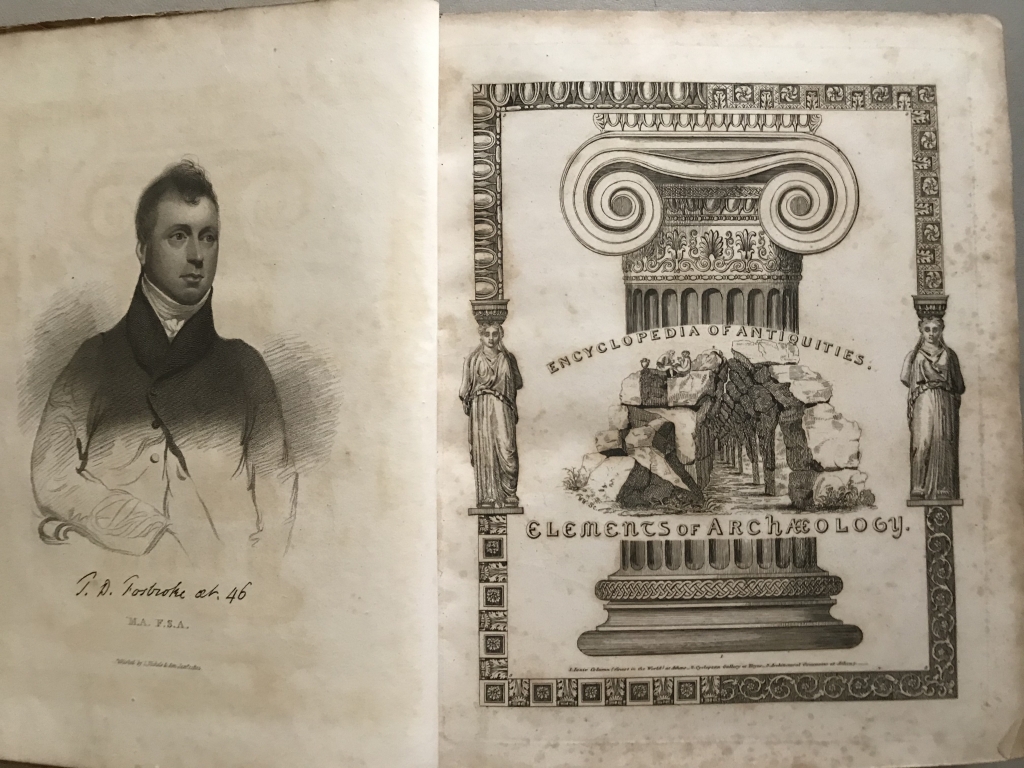 Encyclopaedia of Antiquities..., 2 tomos, 1825. T. Dulhey Fosbroke. Bien ilustrado