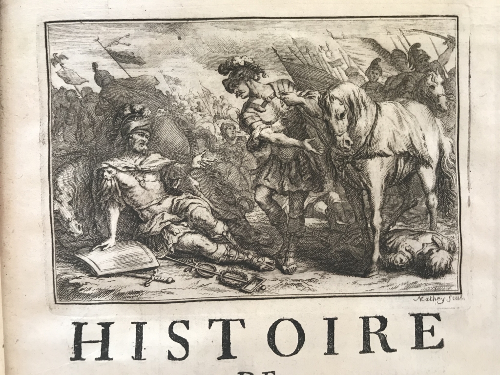Histoire de Polybe,...tomo IV, 1728. Polybe/Truillier/Folard. Numerosos grabados