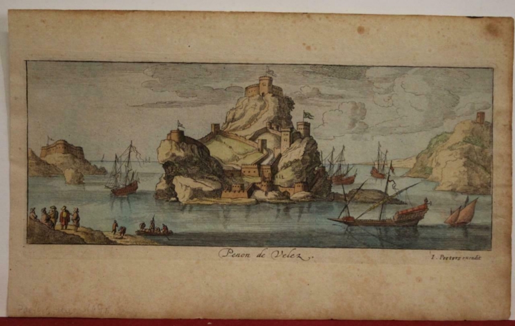 Vista de Vélez de la Gomera (norte de África, España), 1690. Jan Peeters