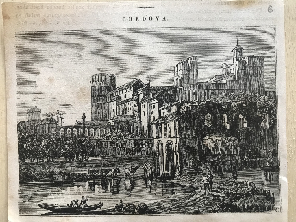 Vista de la Prisión de la Santa Inquisición en Córdoba (España), ca. 1850. Anónimo